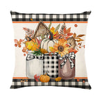Fall Pumpkin Truck Sunflowers Home Sweet Home Throw Pillow Covers