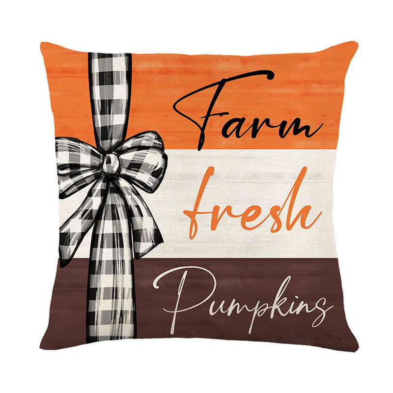 Fall Pumpkin Truck Sunflowers Home Sweet Home Throw Pillow Covers
