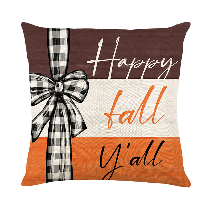 Fall Pumpkin Truck Sunflowers Home Sweet Home Throw Pillow Covers